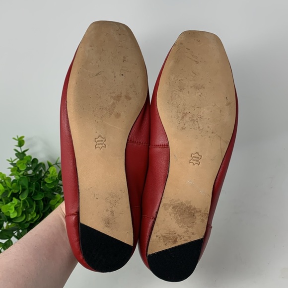 Array red leather Flats - Picture 8 of 12